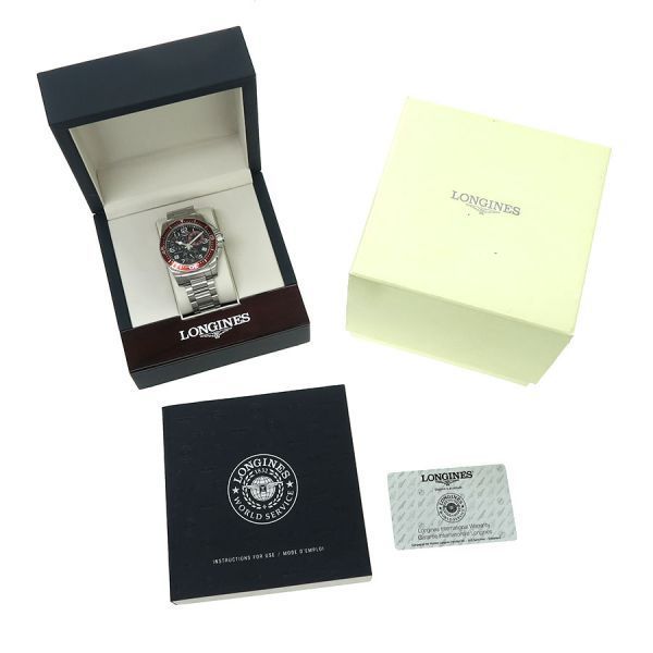 ロンジン ハイドロコンクエストクロノ 41mm L3.690.4 メンズ 腕時計【A