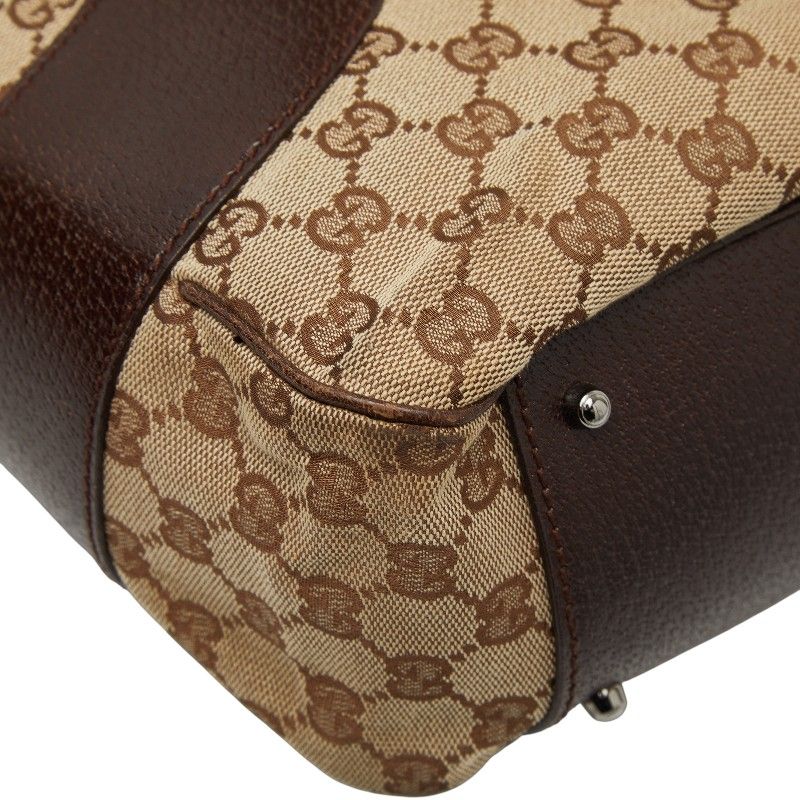 グッチ GGキャンバス ハンドバッグ トートバッグ 113011 ブラウン