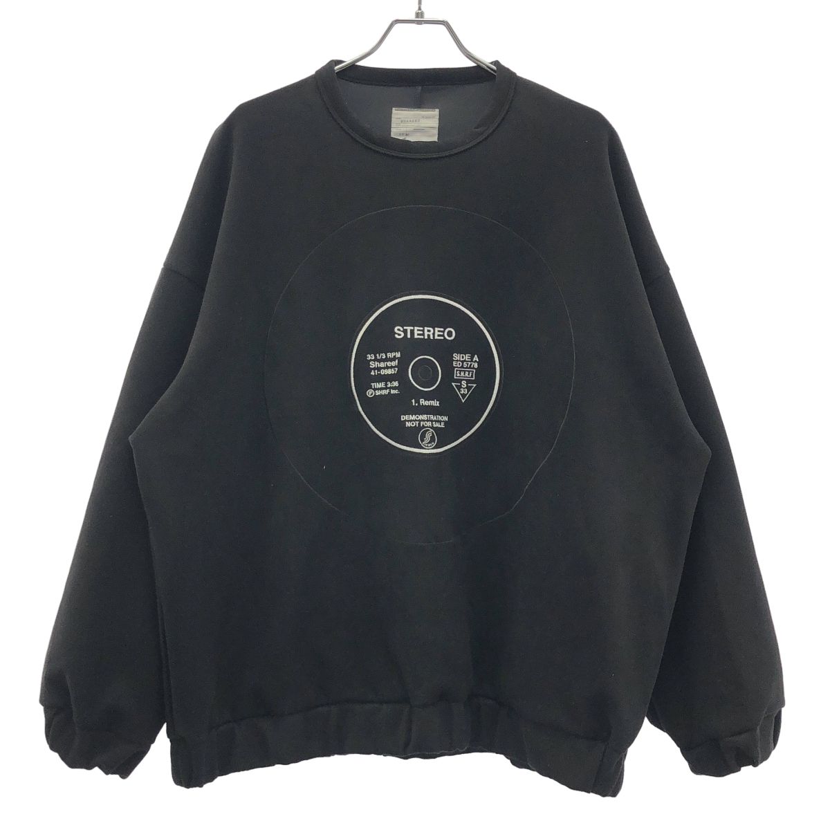 SHAREEF シャリーフ RECORD MICRO SUEDE SWEAT レコードマイクロ 