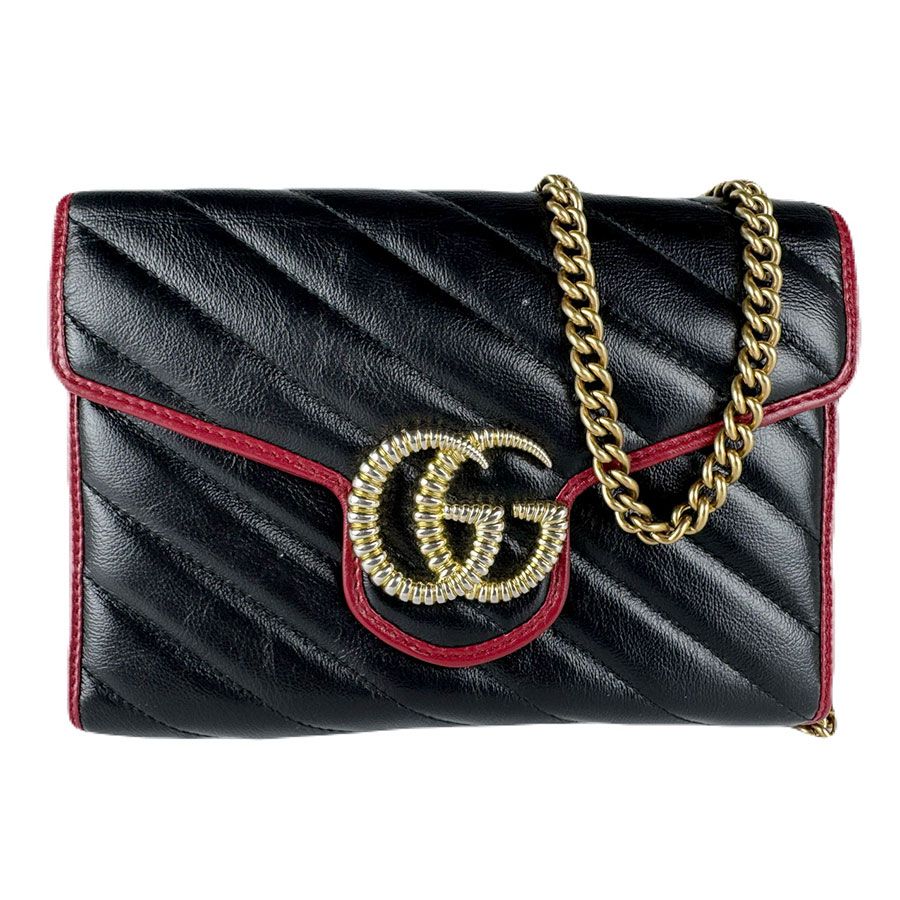 グッチ GUCCI チェーンウォレット 斜め掛けショルダーバッグ GG