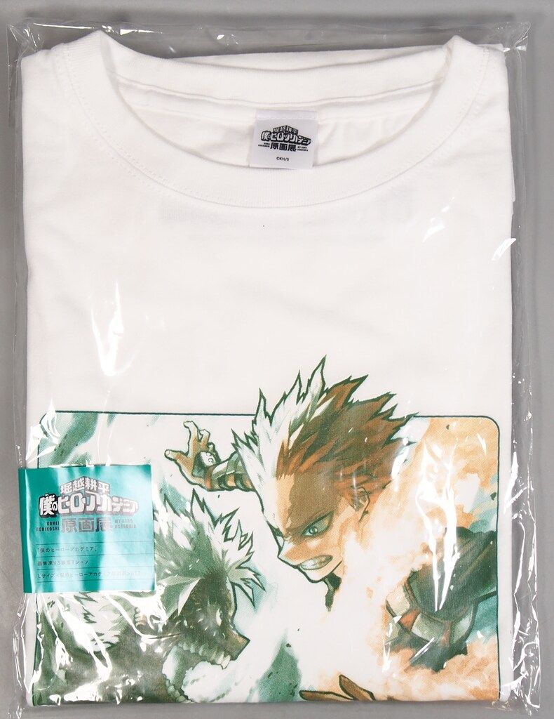 僕のヒーローアカデミア原画展 轟焦凍 VS 荼毘 Tシャツ (ホワイト) L