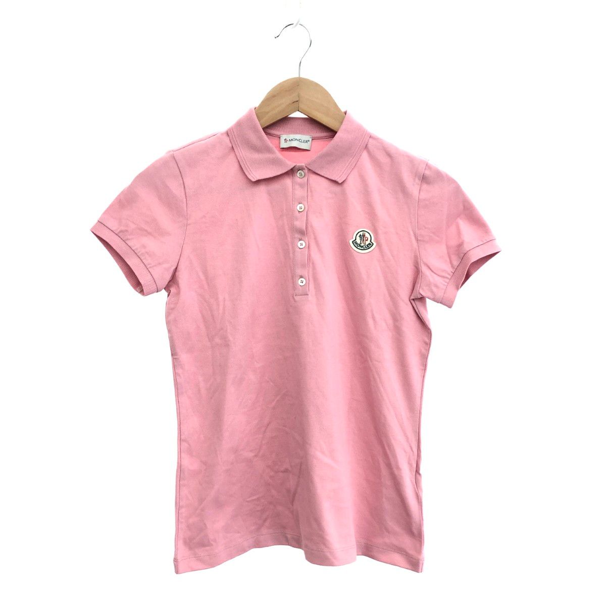 MONCLER モンクレール 半袖ポロシャツ サイズ:164cm ワッペン ピンク