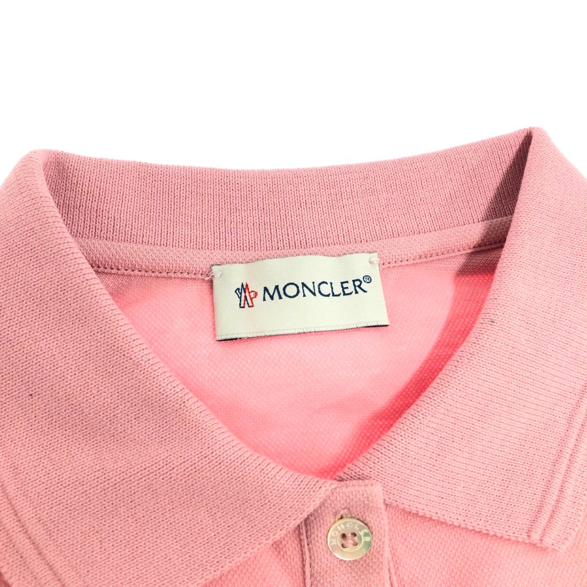 MONCLER モンクレール 半袖ポロシャツ サイズ:164cm ワッペン ピンク