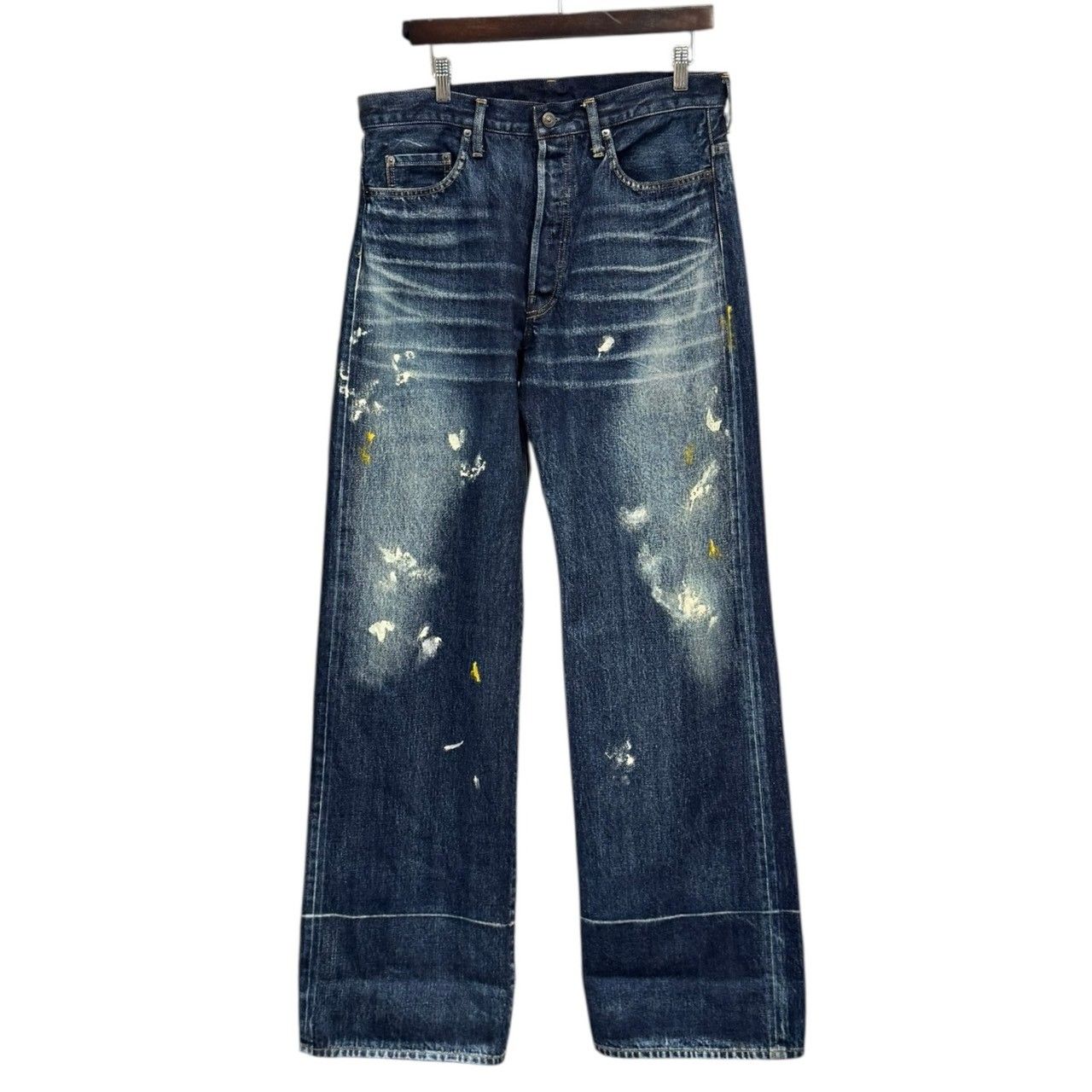 Yohji Yamamoto POUR HOMME ワイドデニム ペイント