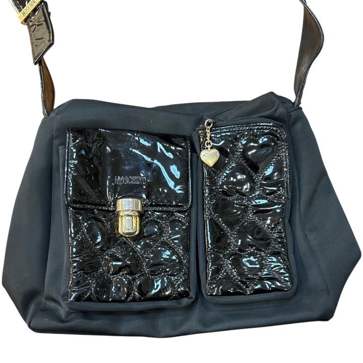 MOSCHINO モスキーノ ショルダーバッグ ハンドバッグ ハートデザイン