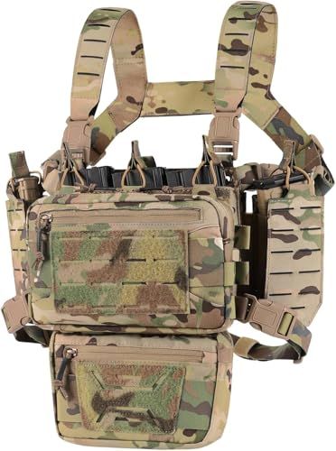 VOTAGOO GEAR] タクティカルチェストリグ、サバゲーベスト、ペイント