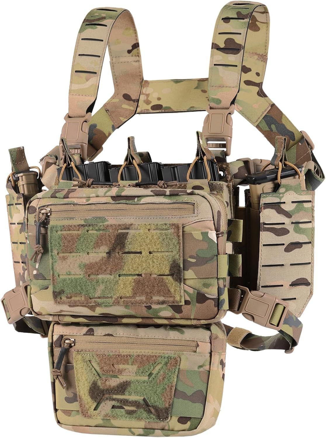 VOTAGOO GEAR] タクティカルチェストリグ、サバゲーベスト、ペイント