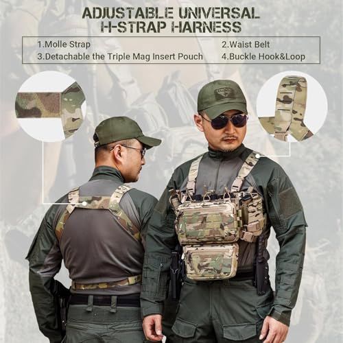 VOTAGOO GEAR] タクティカルチェストリグ、サバゲーベスト、ペイント