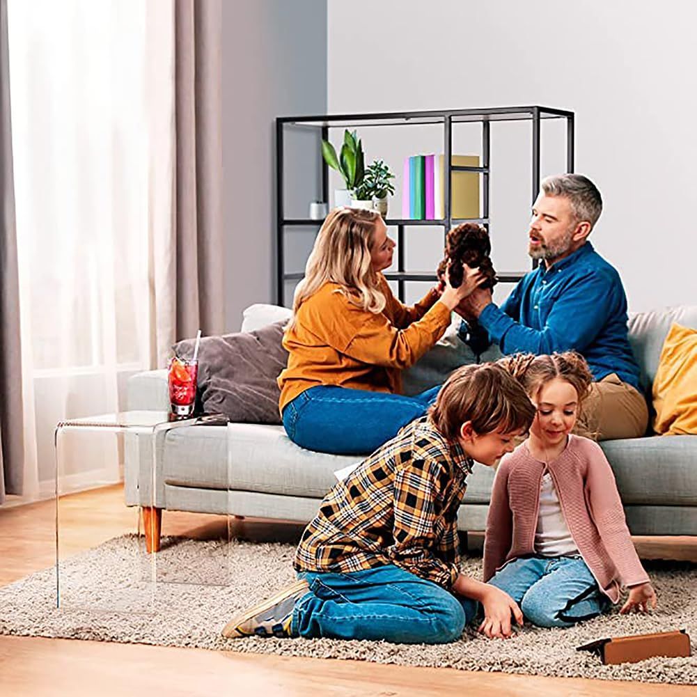 アクリルテーブル、高さ40cm 透明なソファサイドテーブル、ミニマルなベッドサイ Amazon｜アクリルテーブル、高さ40cm 透明なソファサイドテーブル