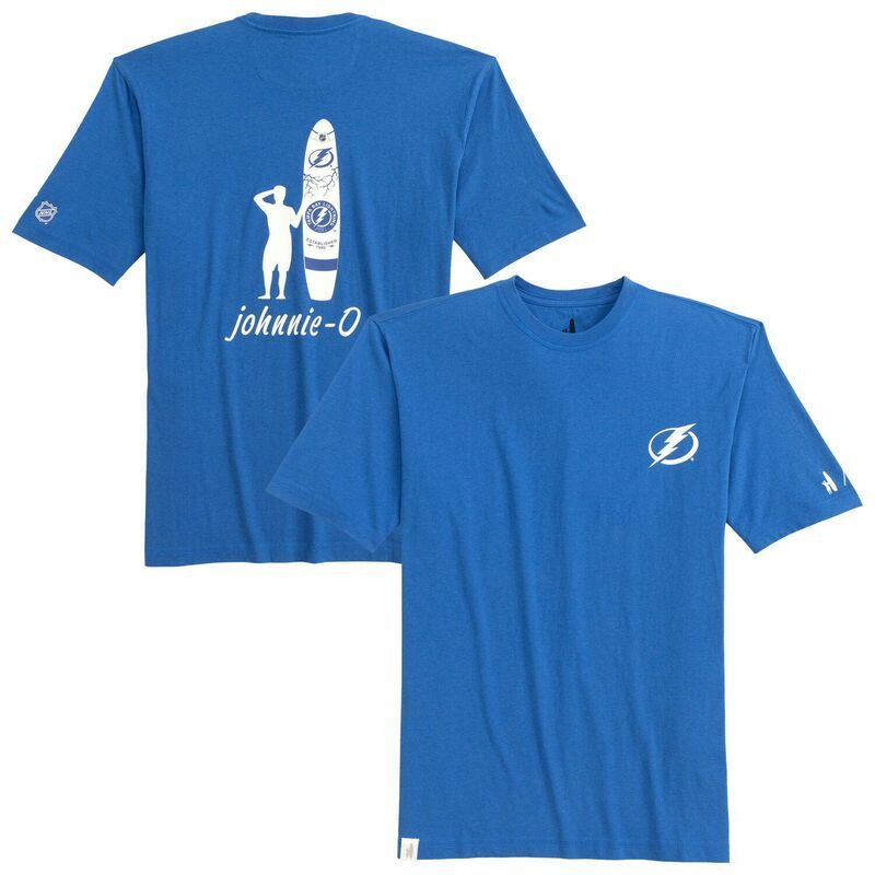 ジョニー オー メンズ トップス Tシャツ Mens johnnieO Blue Tampa Bay Lightning Heathered Spencer TShirt Lgh Blue ブルー
