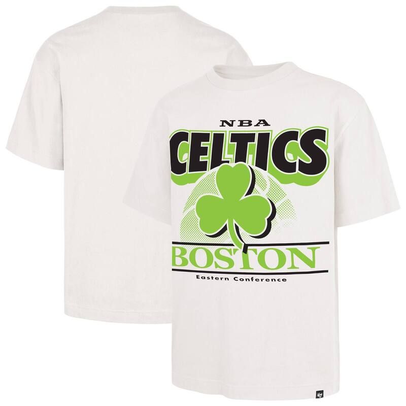 フォーティセブンブランド メンズ トップス Tシャツ 47 Brand Mens 47 White Boston Celtics City Edition Shifty Foundation TShirt Cel White ホワイト