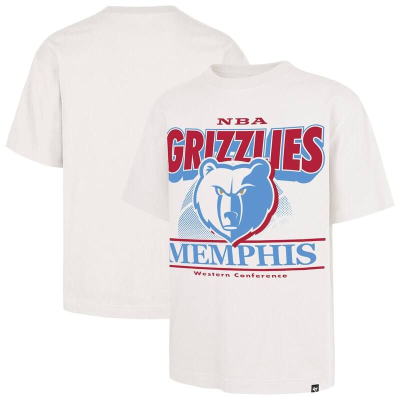 フォーティセブンブランド メンズ トップス Tシャツ 47 Brand Mens 47 White Memphis Grizzlies City Edition Shifty Foundation TShirt Grz White ホワイト