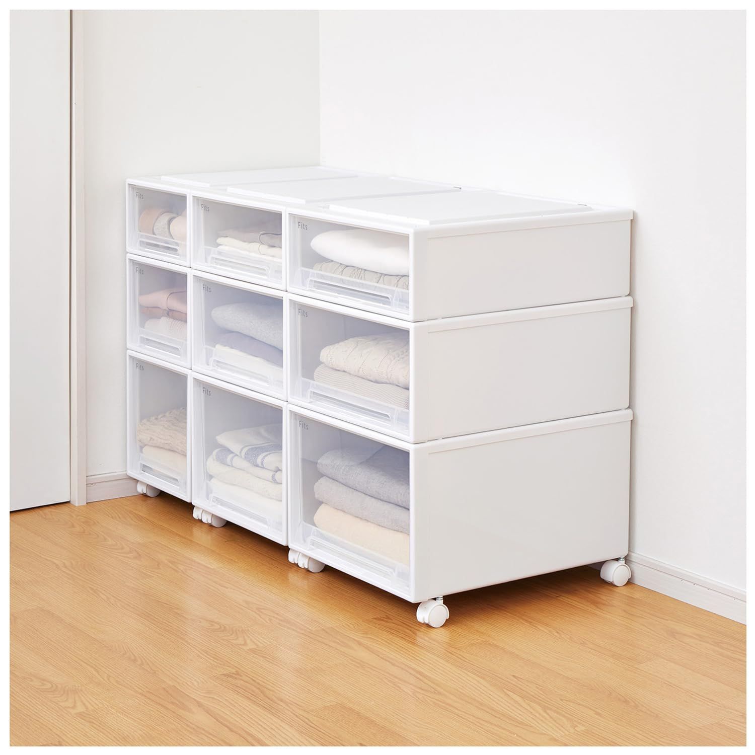 数量限定】天馬 収納ボックス フィッツケース クローゼット 幅30×奥行