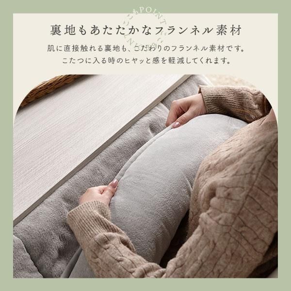 こたつ布団 こたつ掛け布団 単品 〔 正方形 約170×170cm グリーン 