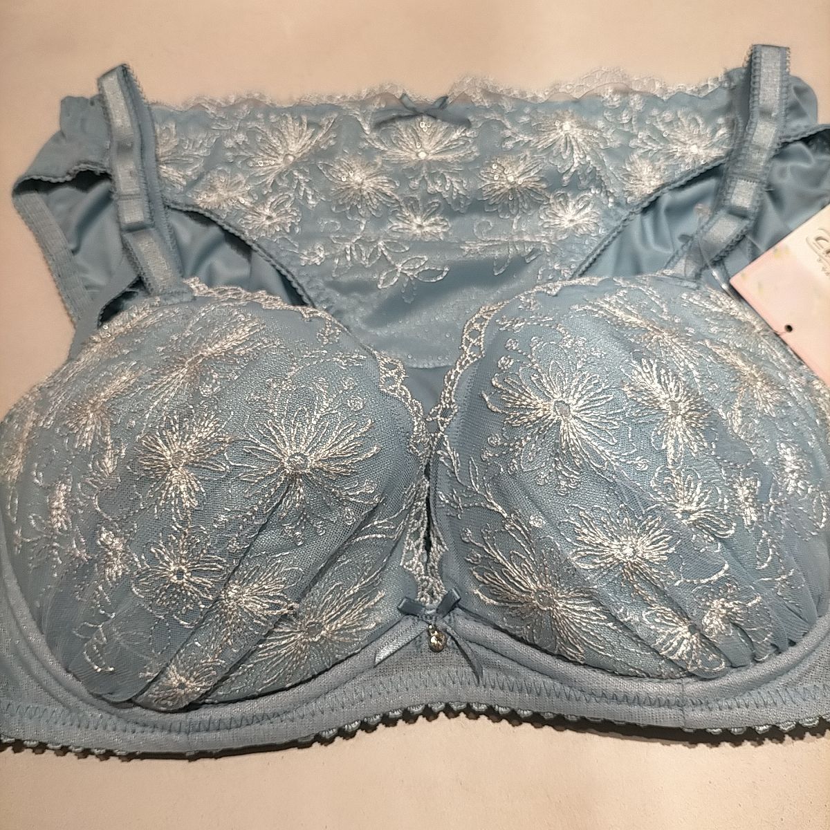 新品 D75 チュチュアンナ tutuカワブラ 上下セット ブラ＆ショーツ L