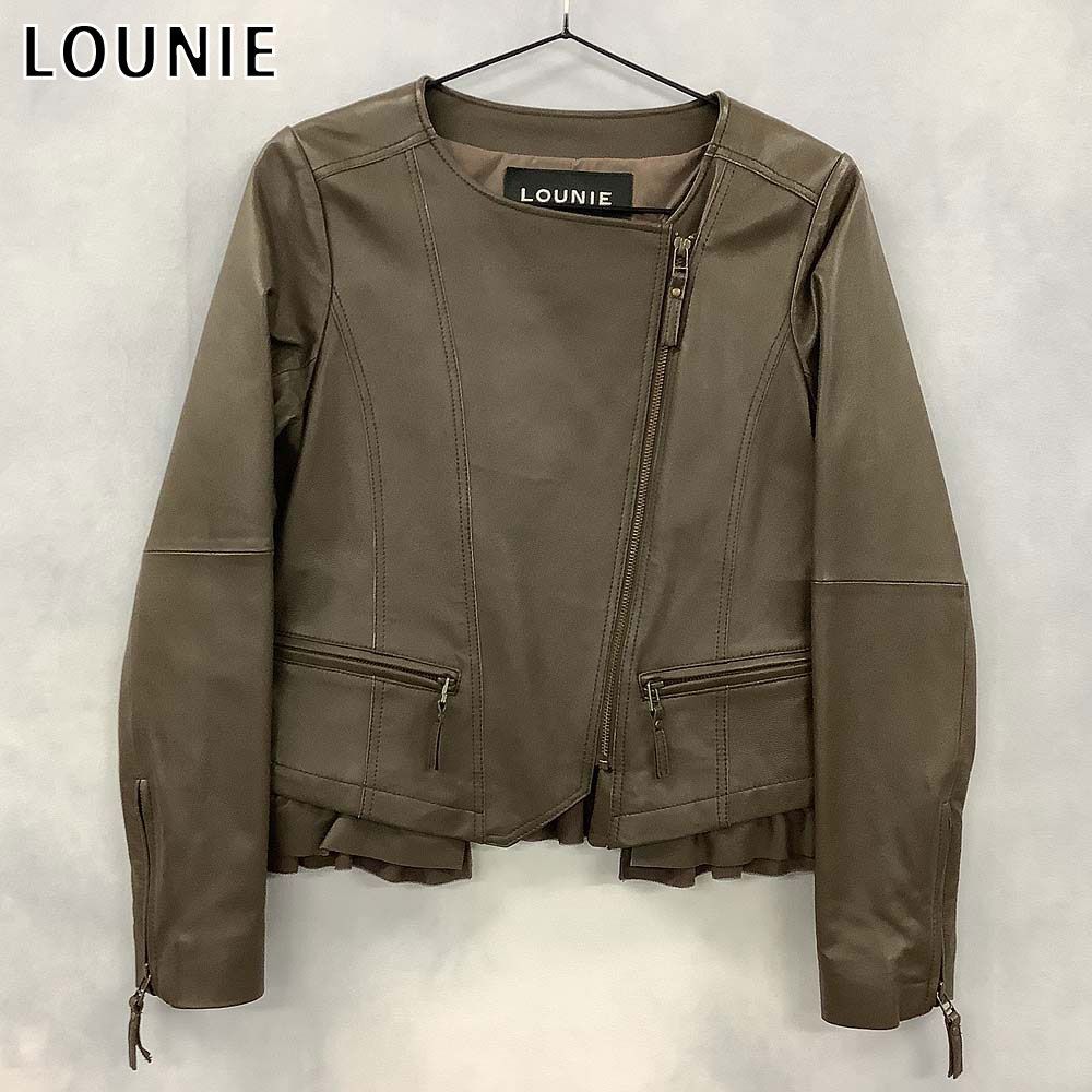 LOUNIE ルーニィ レザージャケット 羊革 - メルカリ