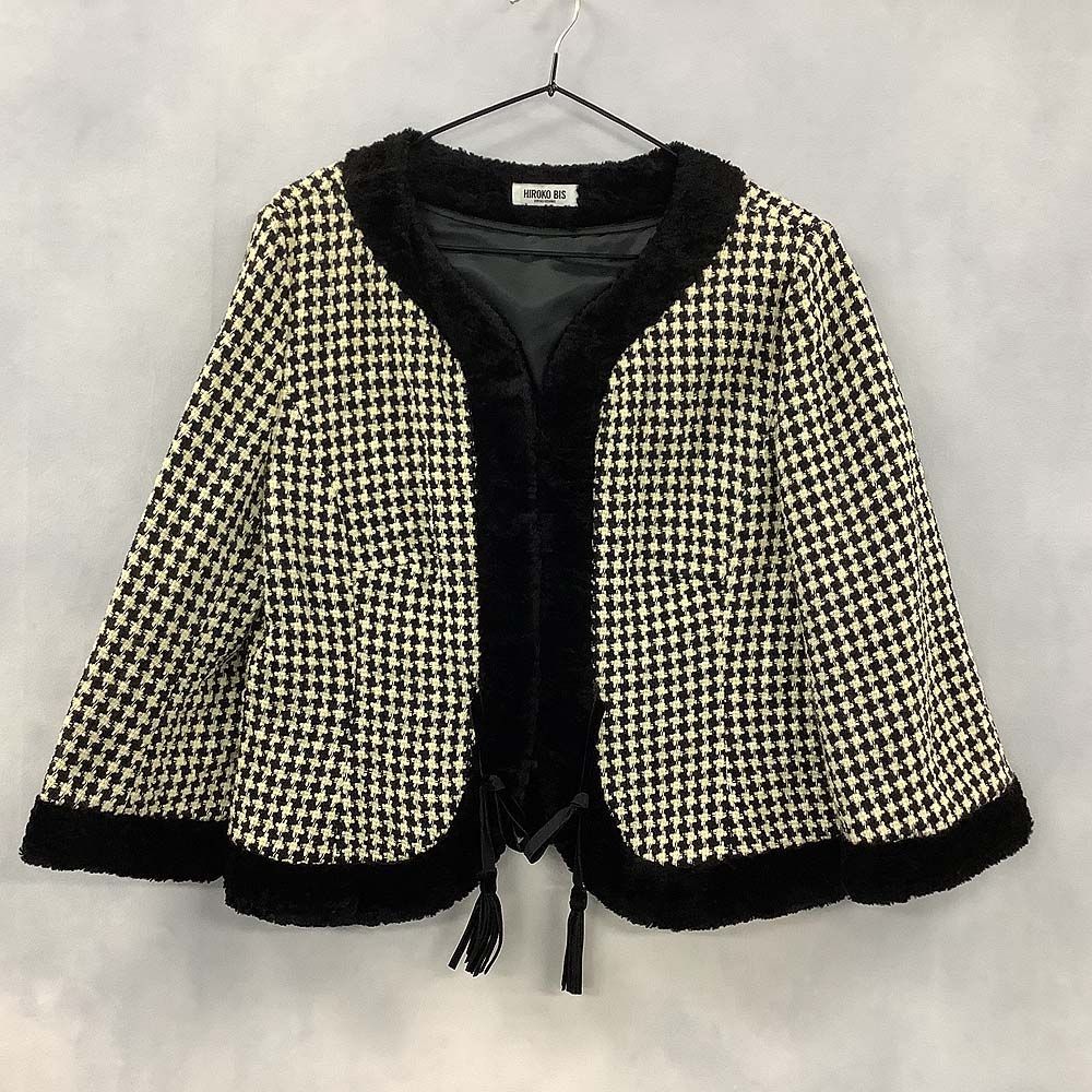 【未使用品】HIROKO BIS ヒロコビス ノーカラージャケット HIROKO BIS ヒロコビス ノーカラージャケット - メルカリ