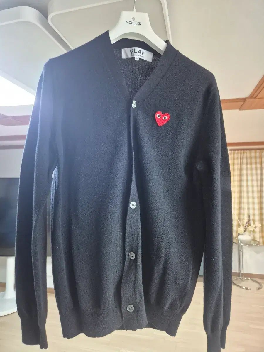 コム・デ・ギャルソン PLAY ブラック カーディガン XL - メルカリ