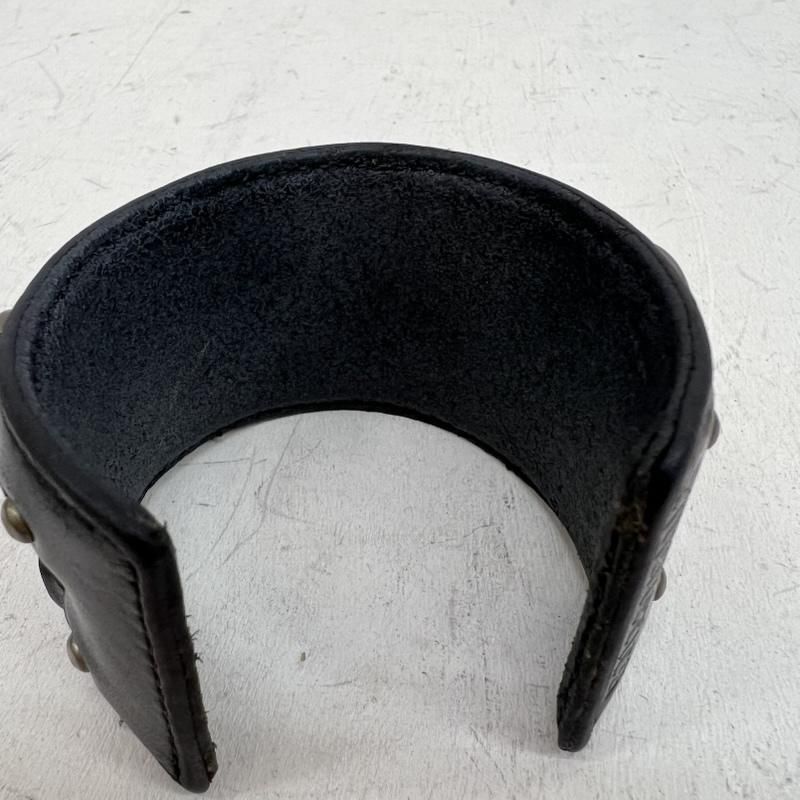 ヒステリックグラマー 90s 00s レザー スタッズ ブレス バングル y2k