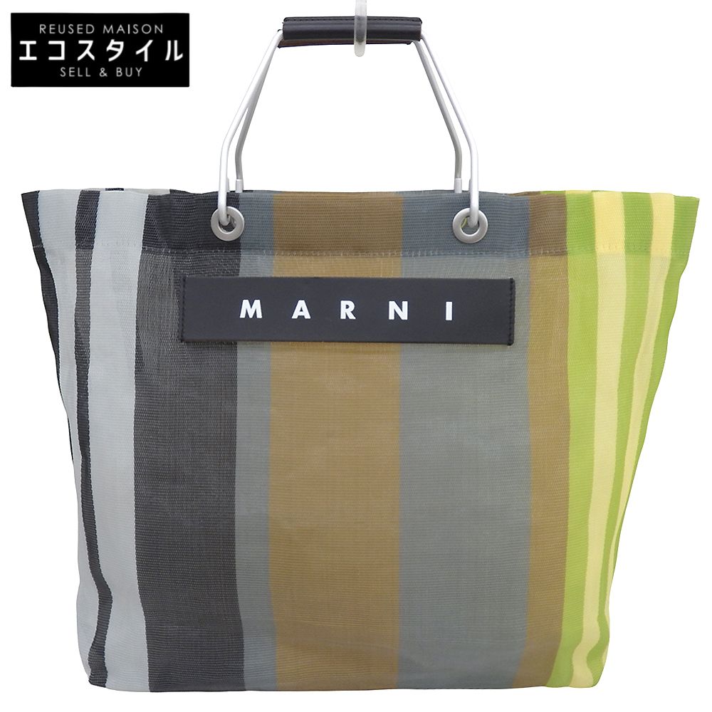 MARNI マルニ マーケットストライプバッグ トートバッグ レディース