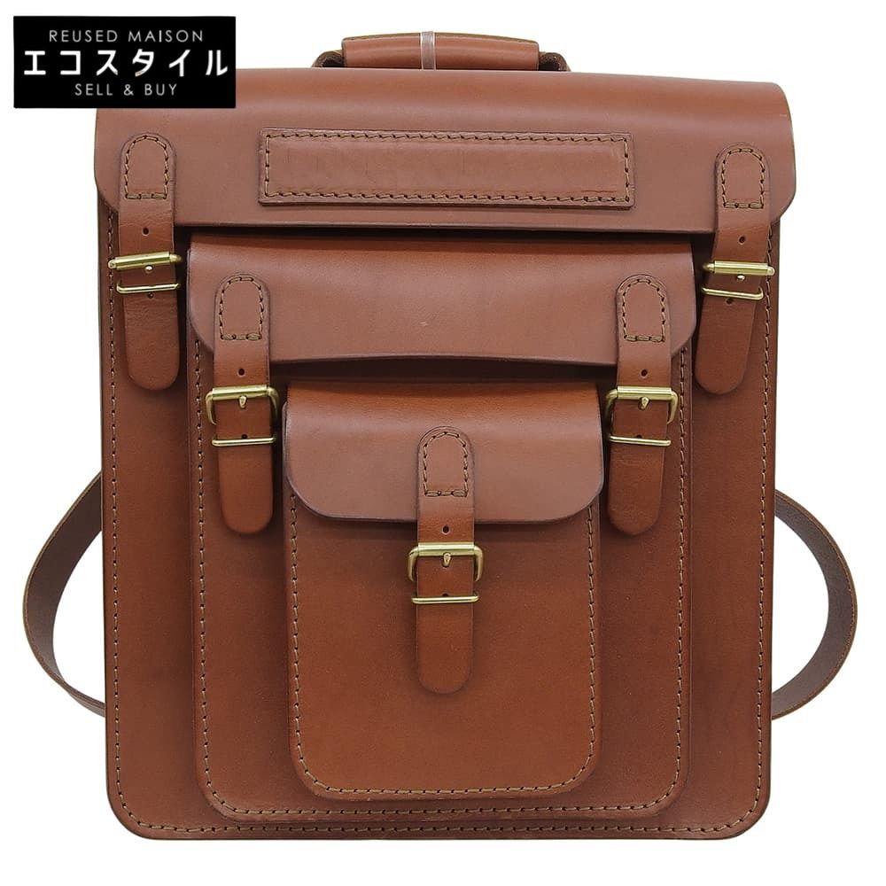 HERZ ヘルツ 美品 仙台店12周年記念鞄 チョコ 3つのかぶせと5本ベルト