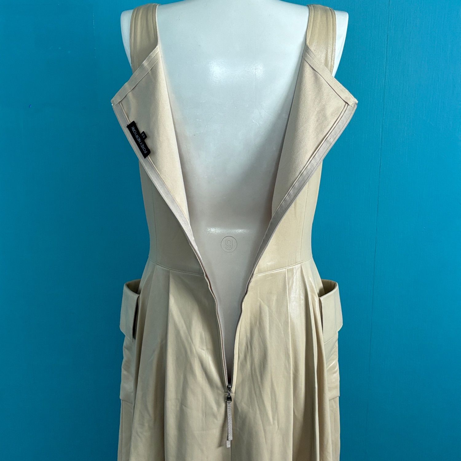 1496 FOXEY NEW YORK フォクシーニューヨーク 人工皮革 ノースリーブ