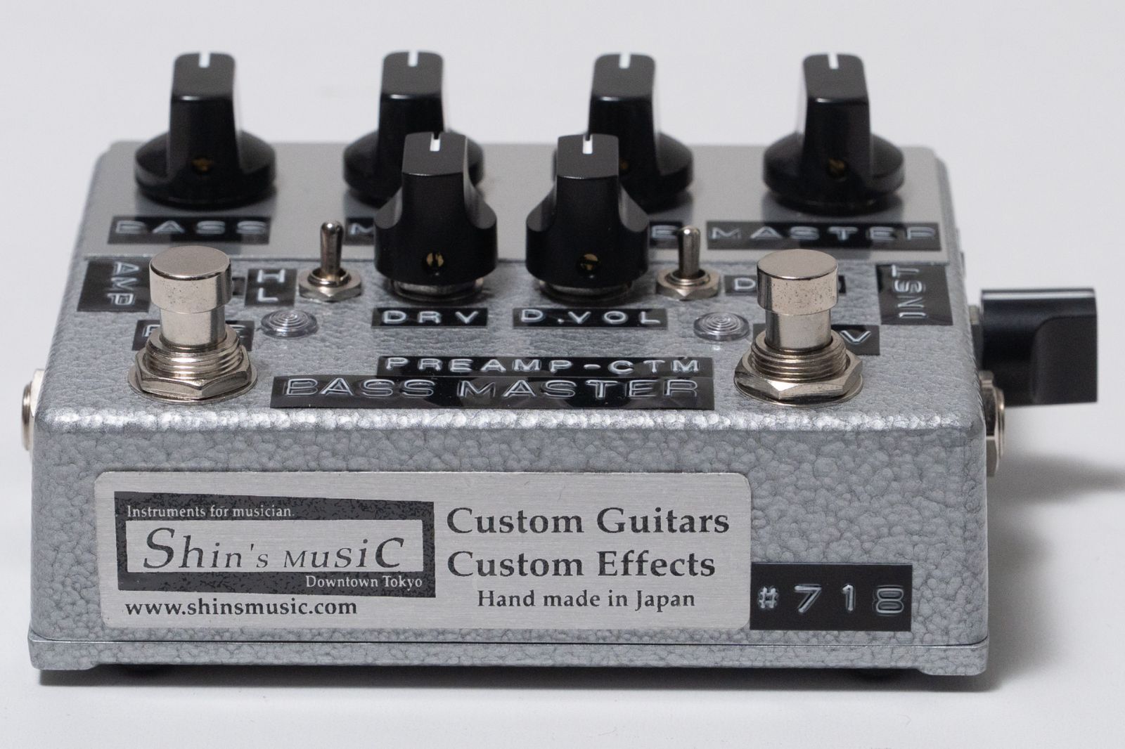 used】Shin's Music / Bass Master Preamp-Custom Silver Hammer【GIB