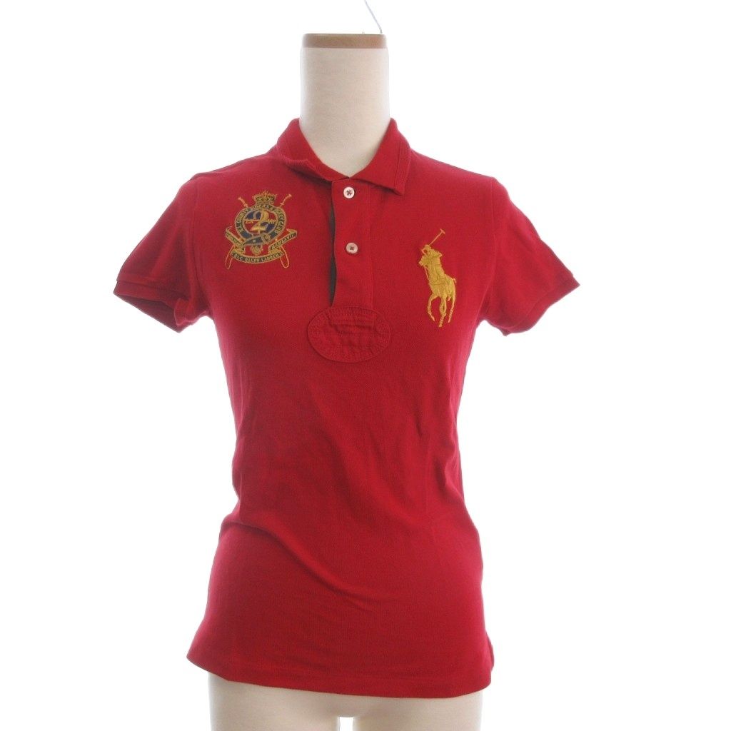 ラルフローレン RALPH LAUREN ポロシャツ カットソー 半袖 刺繍 鹿の子