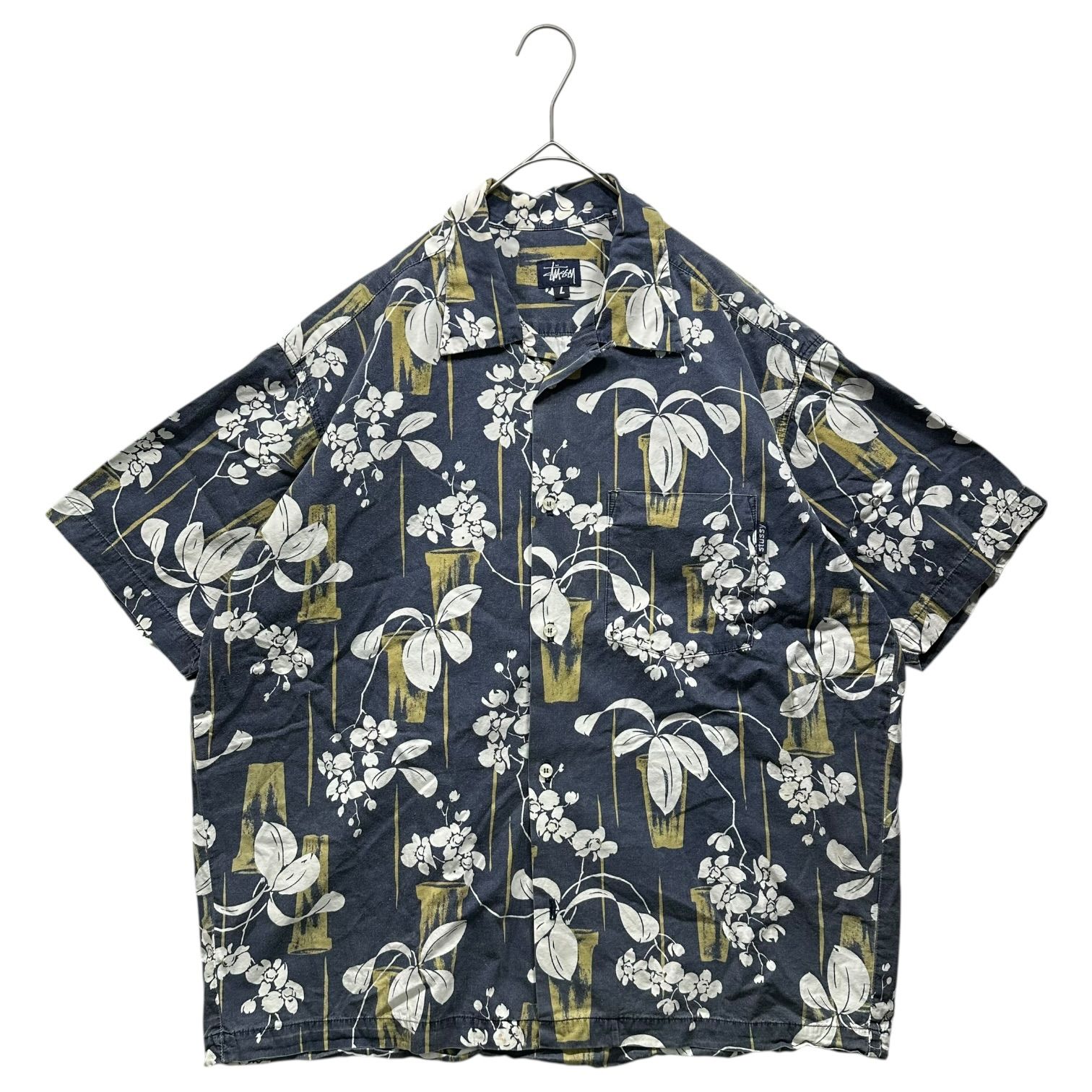STUSSY(ステューシー) 90's USA made Aloha Shirt アロハ シャツ L