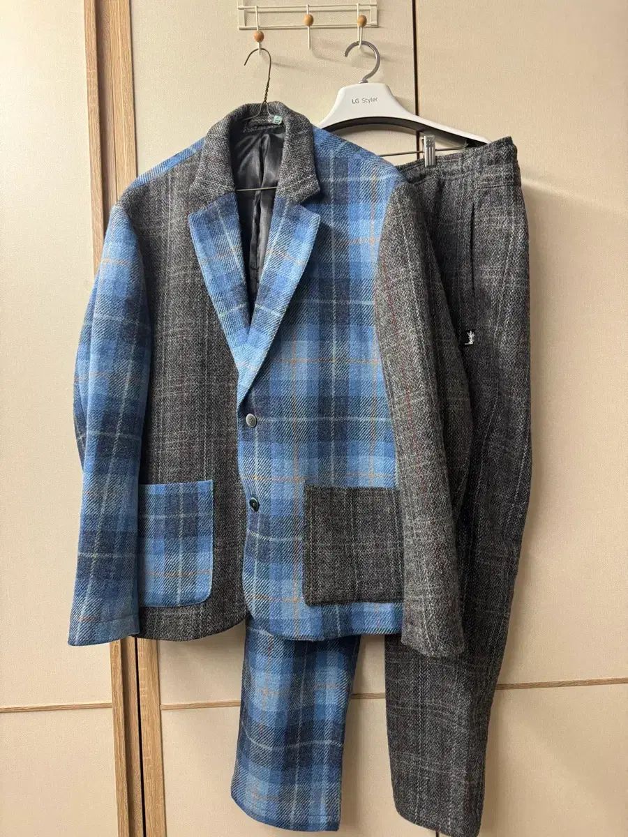 STUSSY x HARRIS TWEED チェック セットアップ - メルカリ