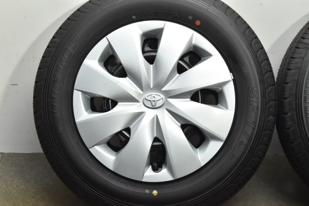 ダンロップ 155/80R14 SP175N プロボックス 新車外し　② 25年製 新車外し品】トヨタ プロボックス 純正 14in 5J +39 PCD100