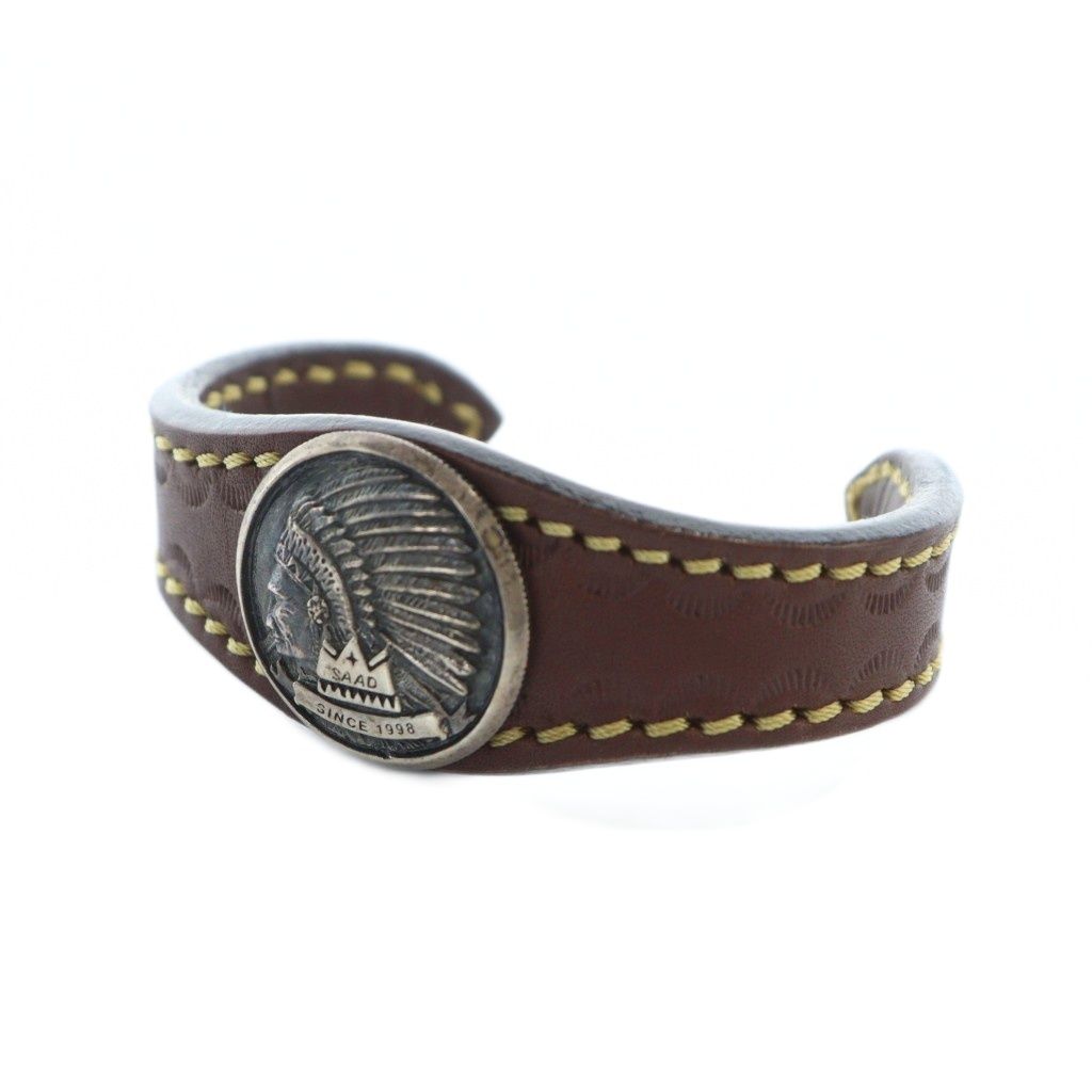 サード SAAD ブレスレット バングル アクセサリー ロゴ レザー