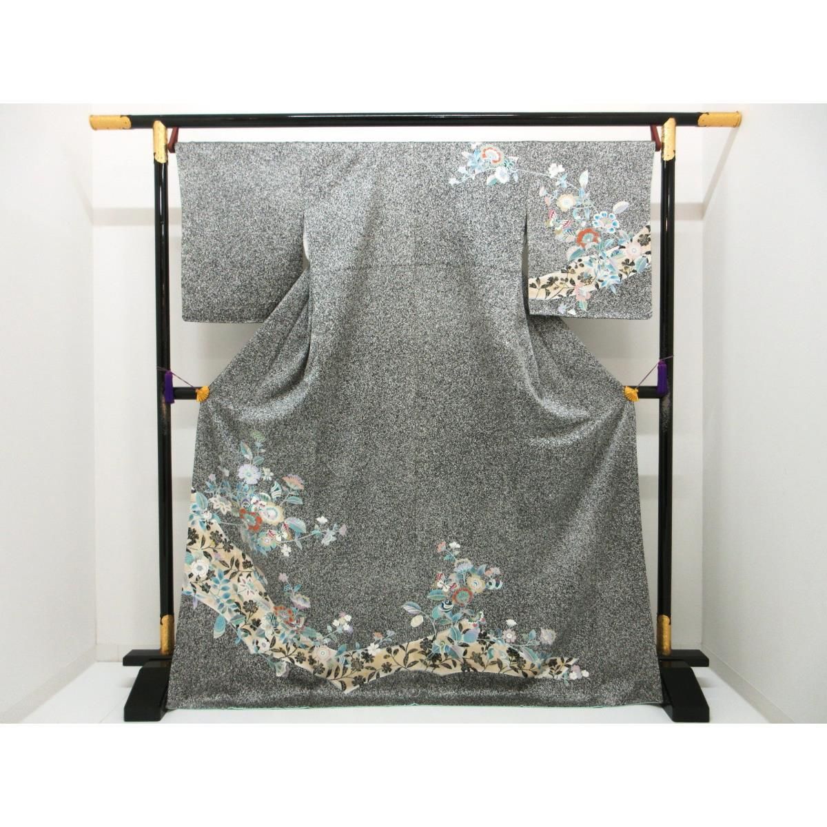 未使用品】訪問着 友禅金彩加工 - メルカリ