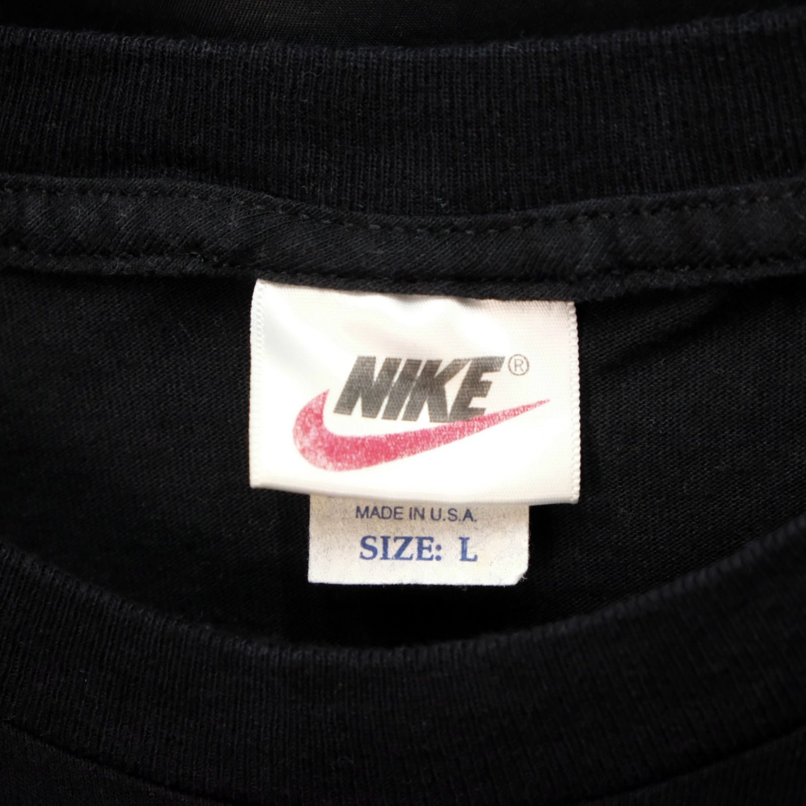 90s~00s USA製 NIKE 白タグ AIR刺繍 半袖Tシャツ スウォッシュ Lサイズ