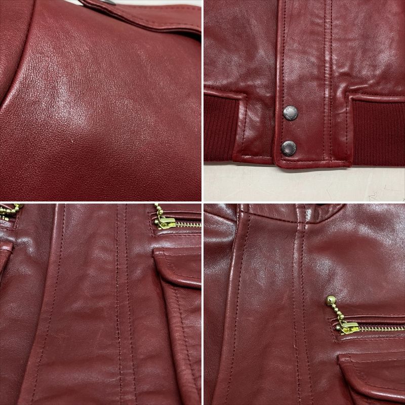 01w-6302 アヴィレックス AVIREX MID ZONE JACKET レザージャケット