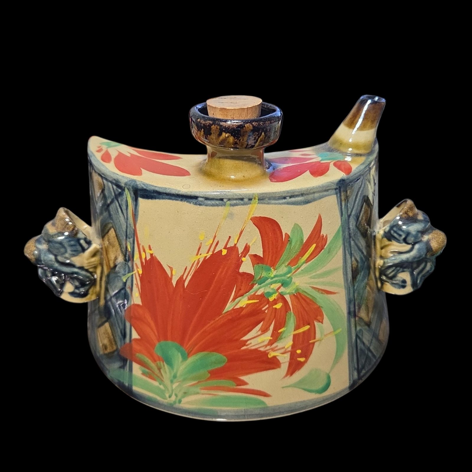 壺屋焼 末吉窯 抱瓶 だちびん やちむん 琉球 酒器 泡盛瓶 伝統工芸 古