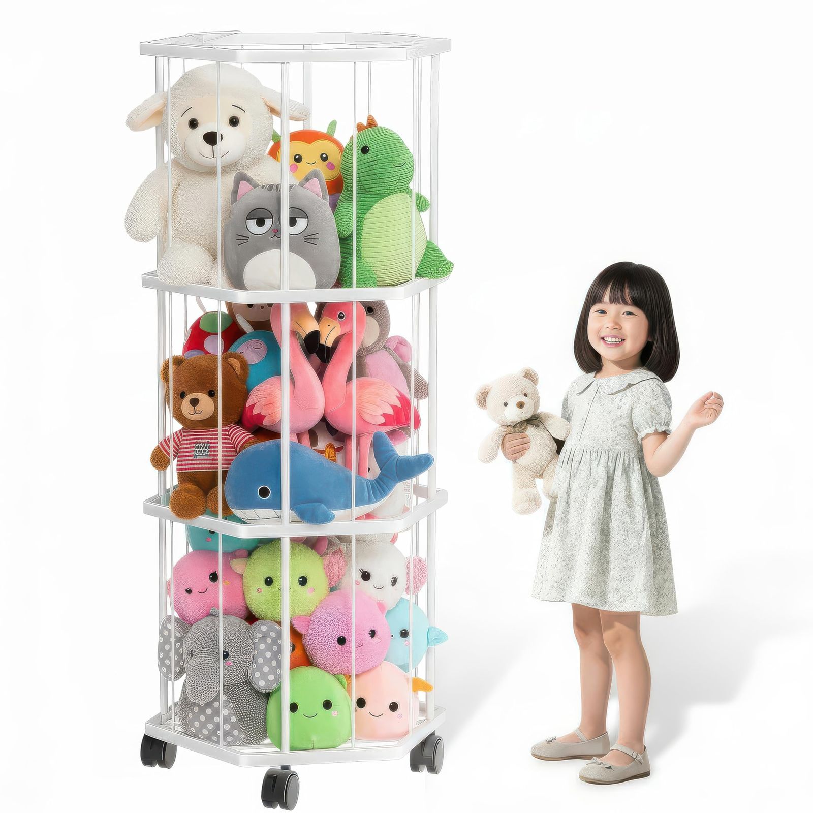 特別価格 145×42×48cm ホワイト ディスプレイラック 鉄製フレーム 大