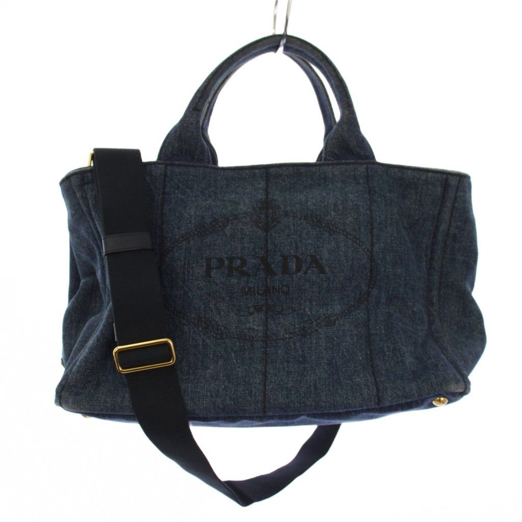 プラダ PRADA カナパM デニム ハンドバッグ トートバッグ プラダ PRADA カナパM デニム ハンドバッグ トートバッグ
