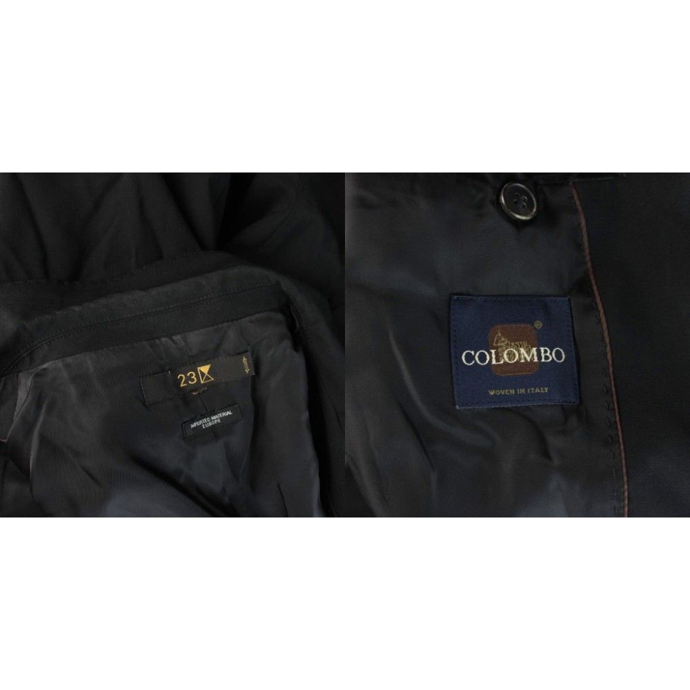 23区 オンワード樫山 セットアップ ジャケット パンツ 48 黒 ブラック