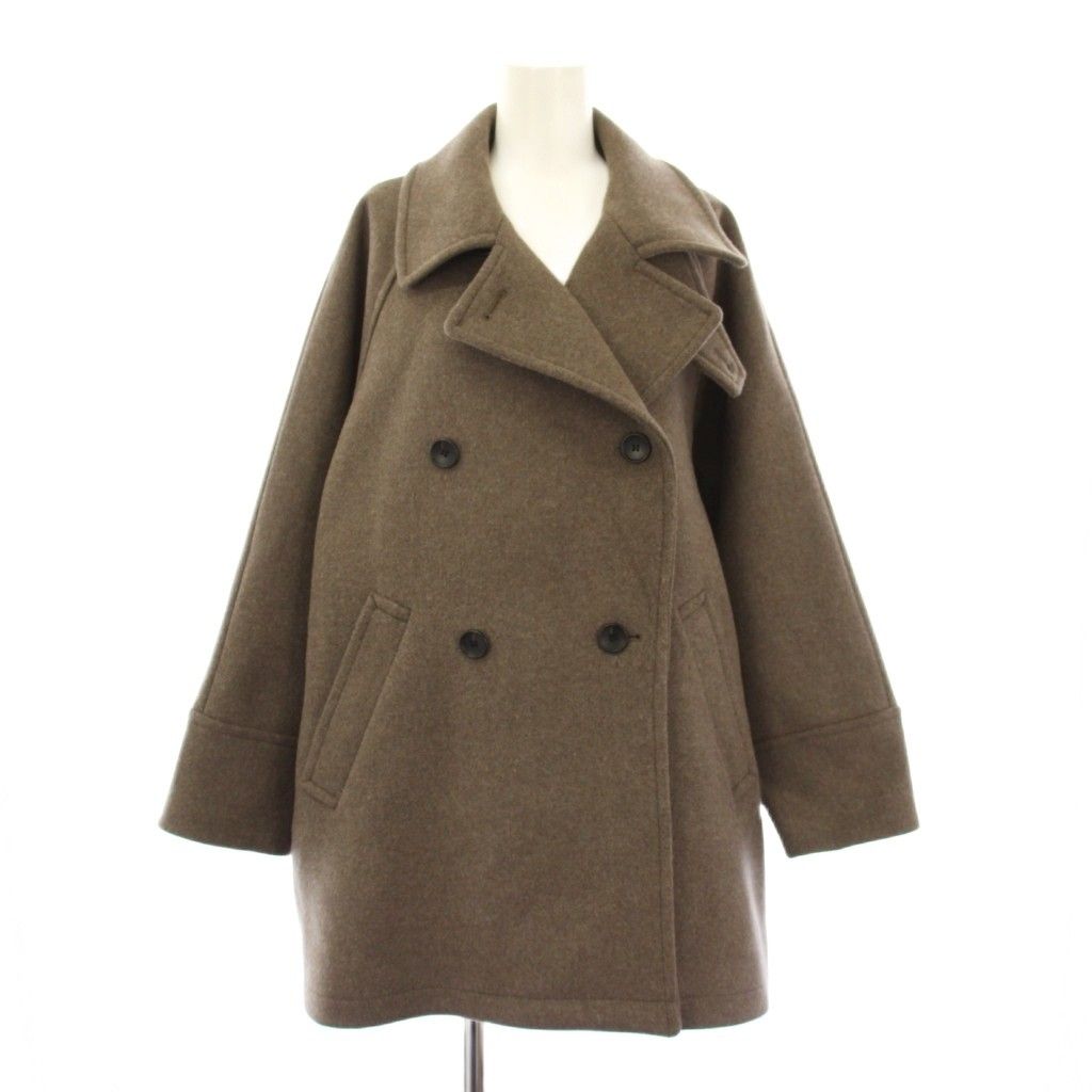 イエナ IENA 25AW ダブルブレストハーフコート アウター ワンカラー