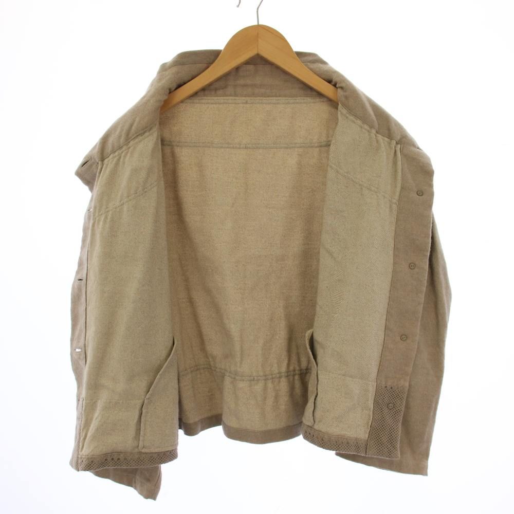 イッセイミヤケ ISSEY MIYAKE haat スタンドカラージャケット カシミヤ