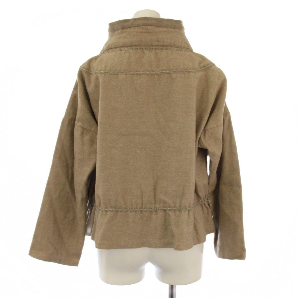 イッセイミヤケ ISSEY MIYAKE haat スタンドカラージャケット カシミヤ