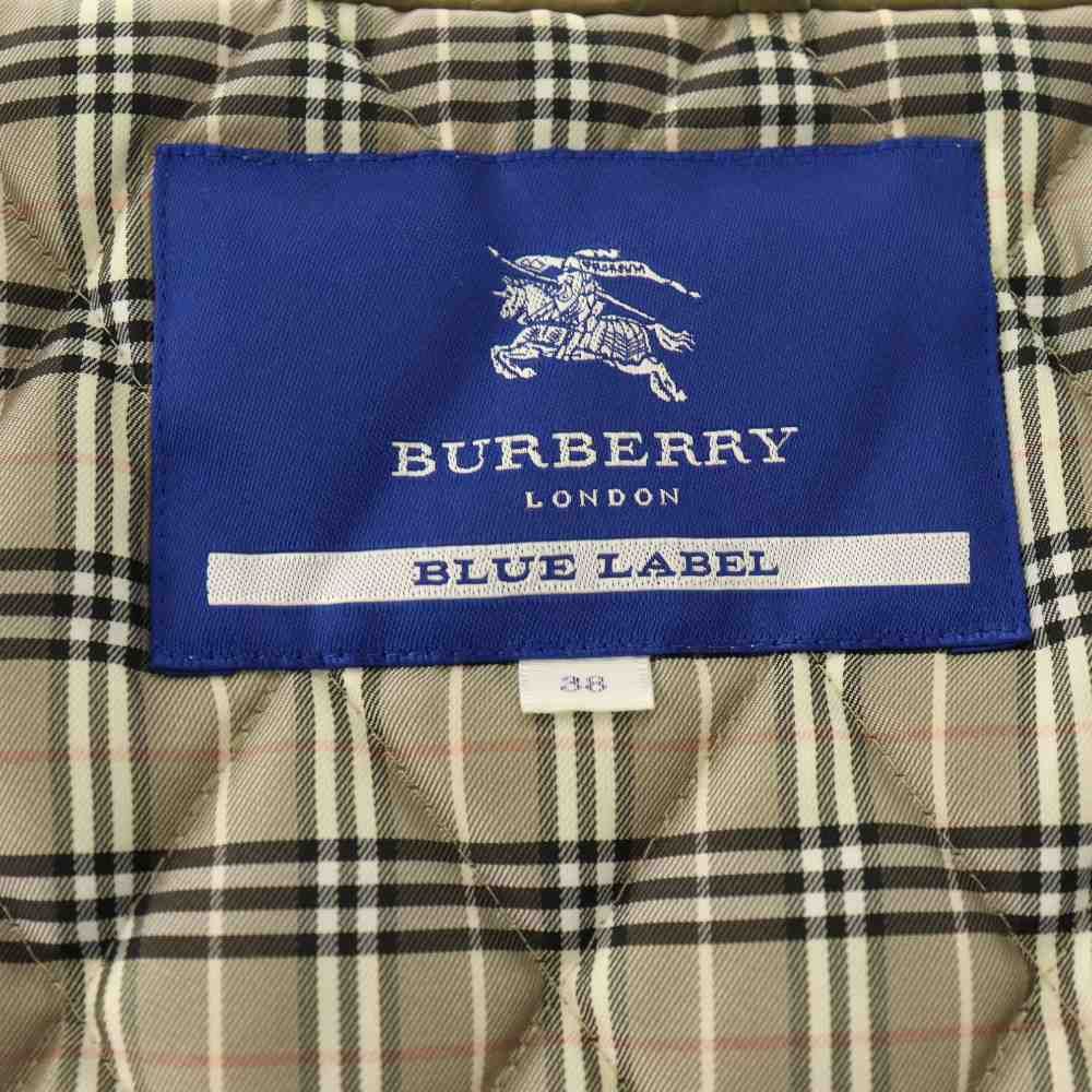 バーバリーブルーレーベル BURBERRY BLUE LABEL 中綿 ミリタリーコート