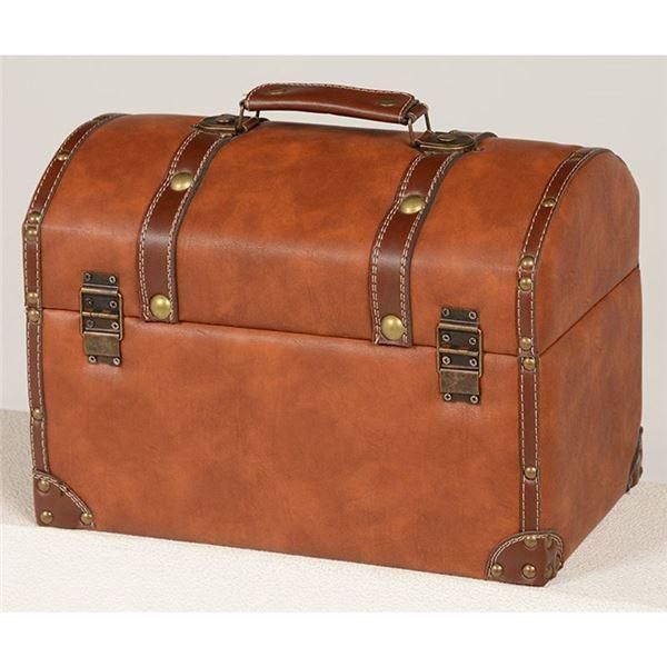 トランク型 収納ケース 収納ボックス 幅34cm×奥行20.5×高さ27cm ライト