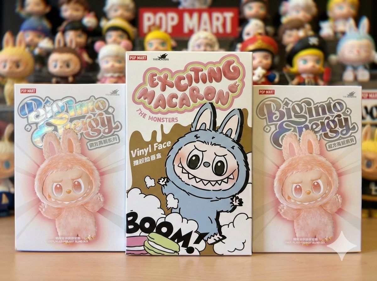 ⭐️【超特価】POPMART ラブブエナジー2体 ＆ マカロン1体 3点豪華