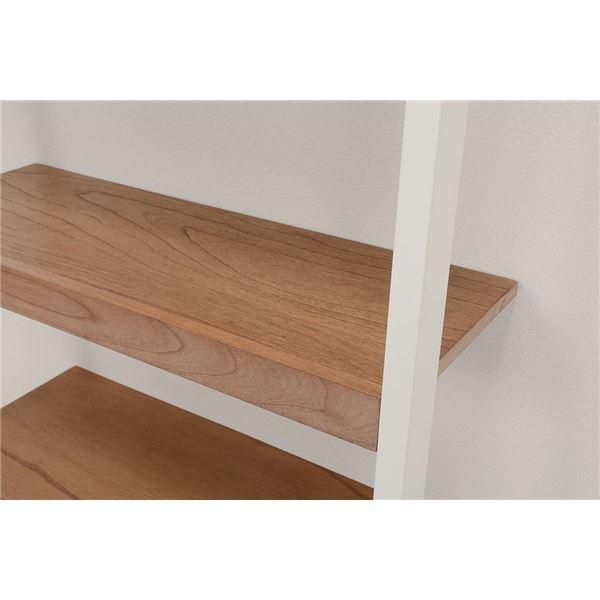 収納棚 幅96cm ホワイト 木製 マホガニー 壁面 オープンラック