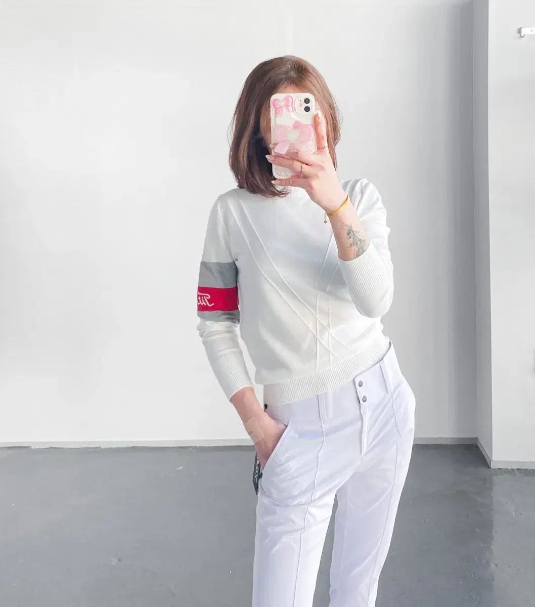 Titleist(タイトリスト) レディース 肩章ロゴ 軽量 ウィメンズニット