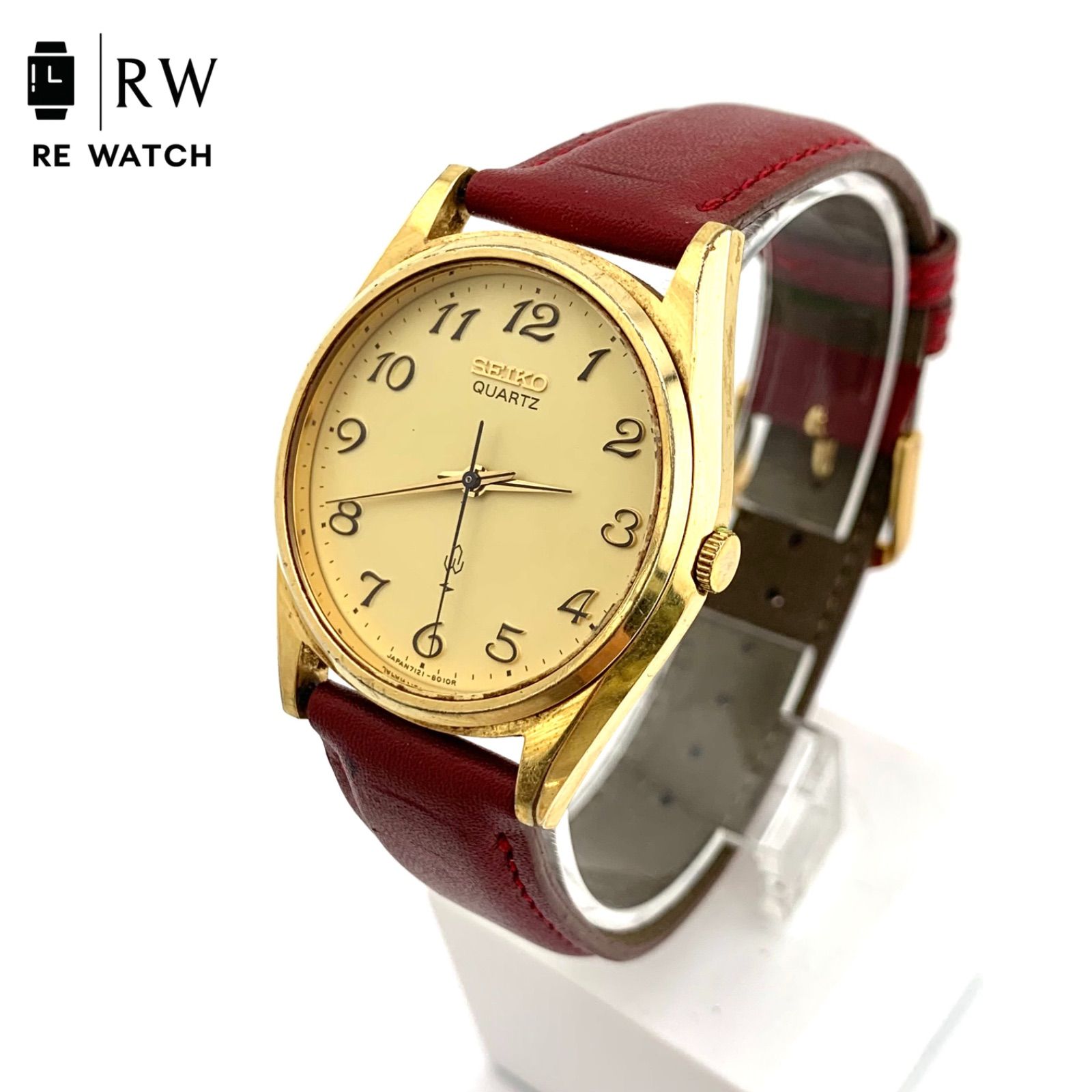 7121-8000 SEIKO クォーツ 腕時計 - セイコー | 中古SEIKO Gold Red 