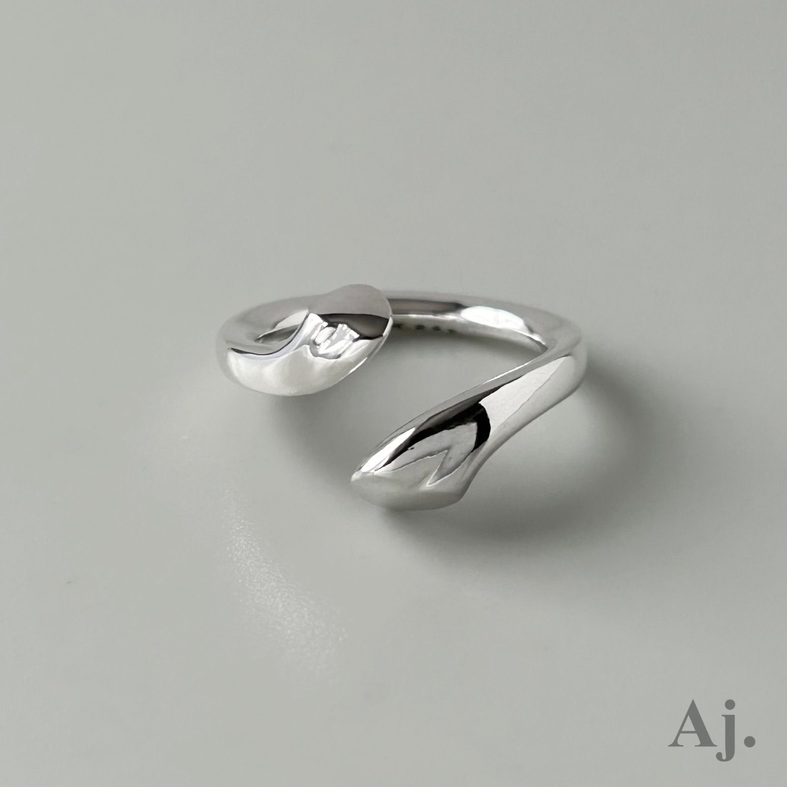 使用感有】 ジョージジェンセン リング 指輪 262 ハート AG925 約13号