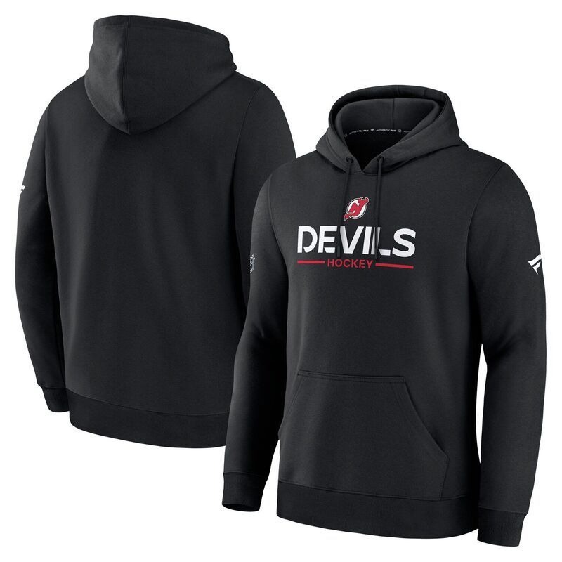 ファナティクス メンズ トップス Tシャツ ジャージー パーカー Mens Fanatics Black New Jersey Devils Authentic Pro Primary Hoodie Nhl Black ブラック